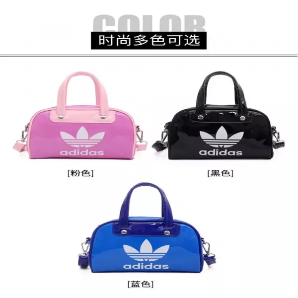 아디다스 에나멜 질감 캐주얼 미니 숄더백