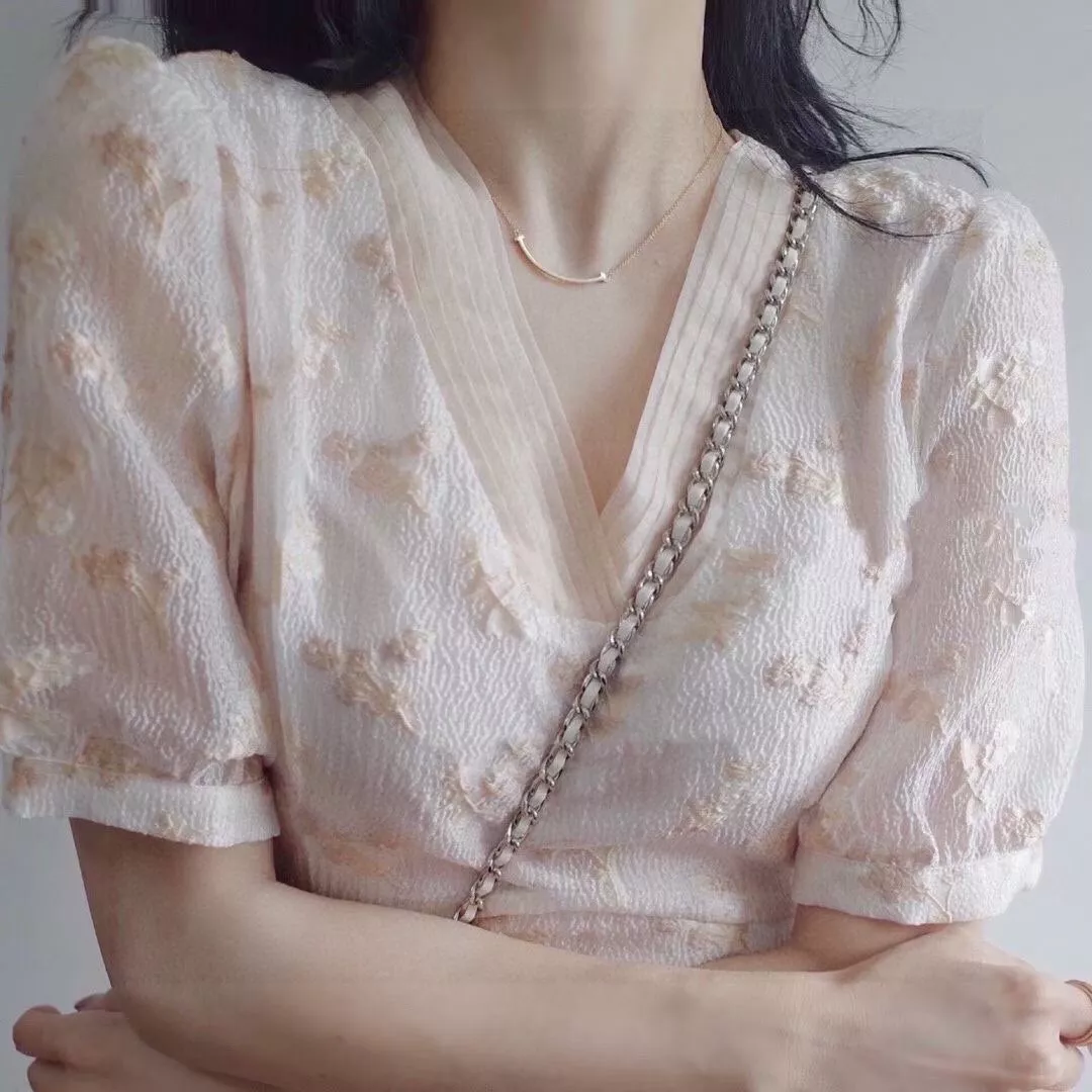 티파니앤코 로즈 골드 스마일 체인 장식 상세 이미지 8