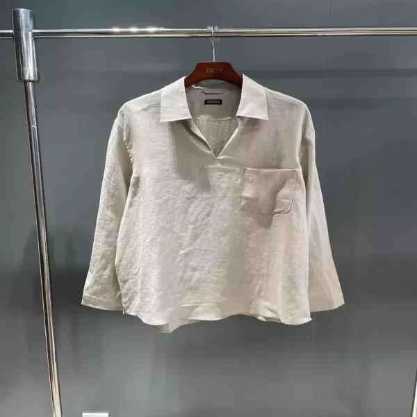 제냐 오아시 리노 린넨 폴로 상의