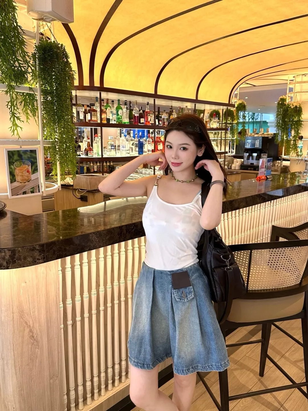 로에베 워싱 블루 비대칭 데님 반치마 상세 이미지 18