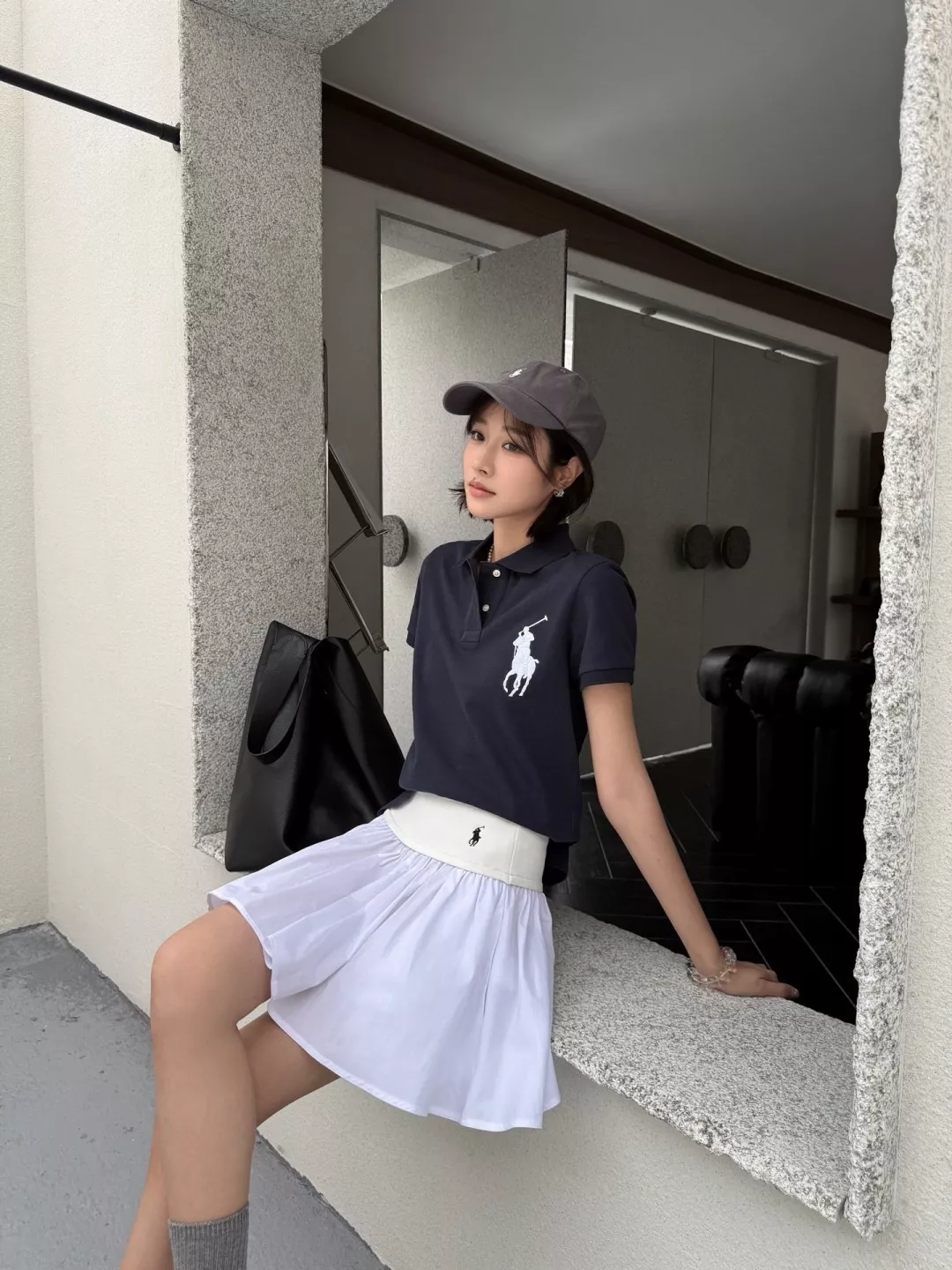 랄프로렌 폴로 로고 자수 코튼 프릴 스커트 상세 이미지 20