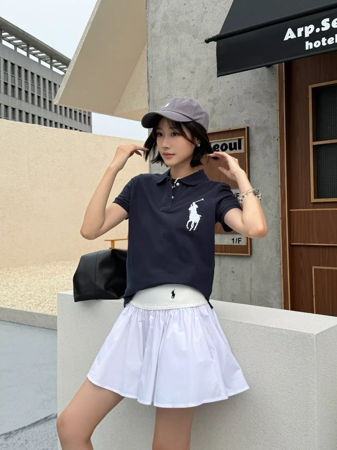 랄프로렌 폴로 로고 자수 코튼 프릴 스커트 상세 이미지 19