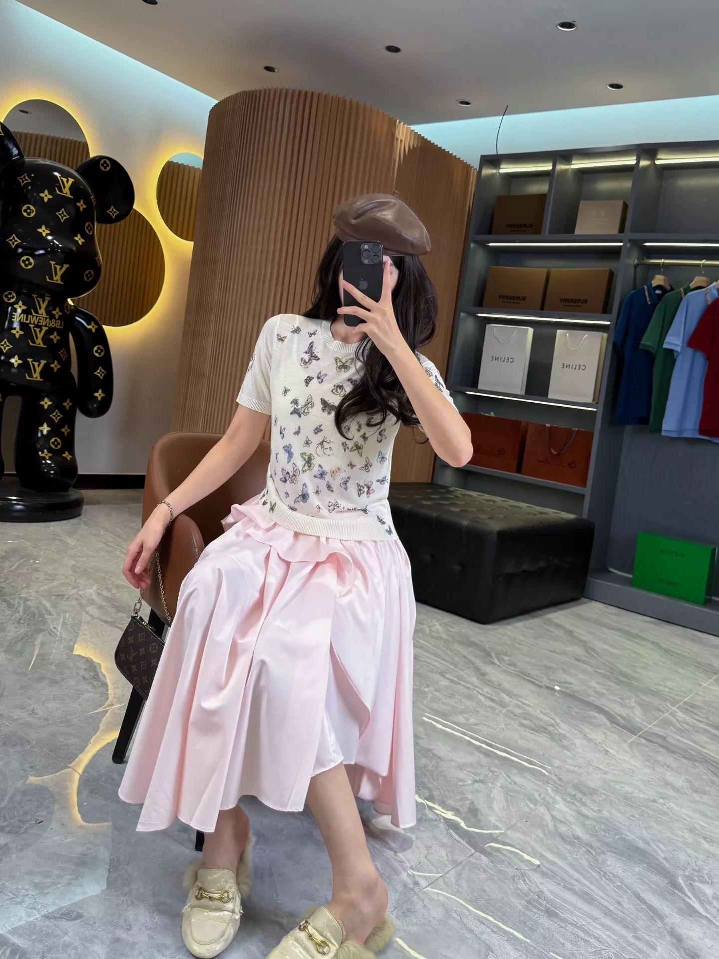 로에베 비대칭 러플 코튼 스커트 상세 이미지 37