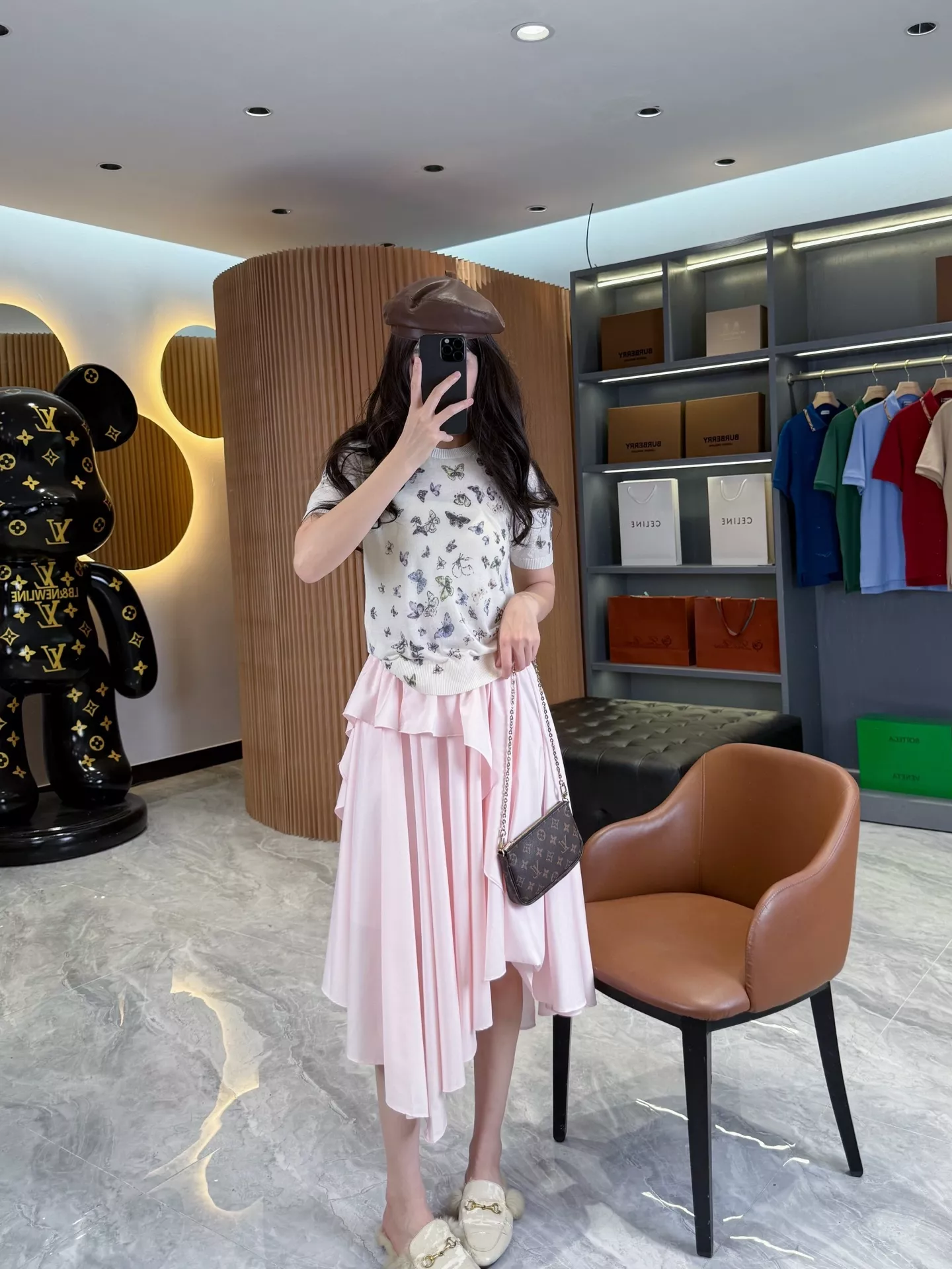 로에베 비대칭 러플 코튼 스커트 상세 이미지 41