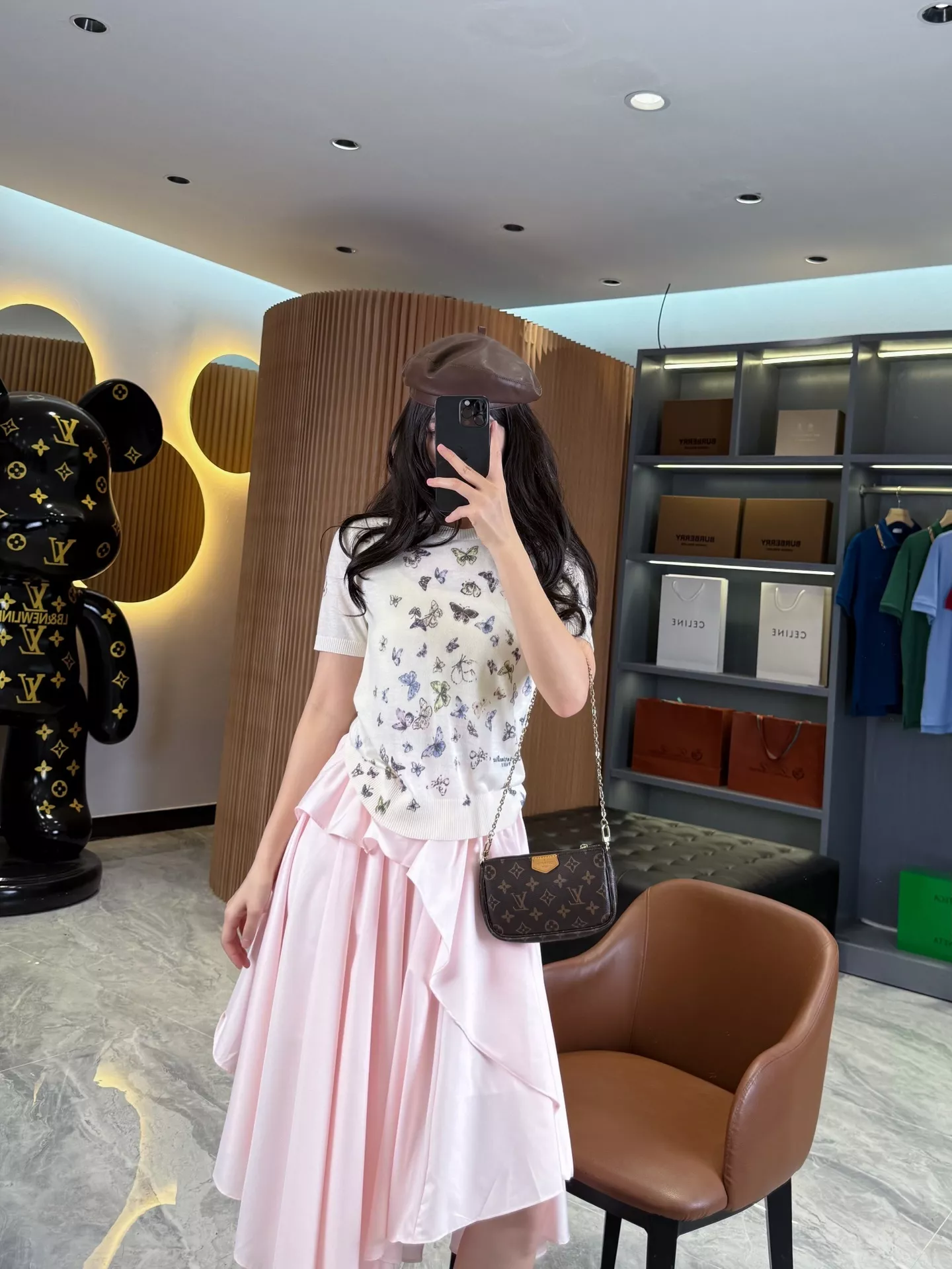 로에베 비대칭 러플 코튼 스커트 상세 이미지 38