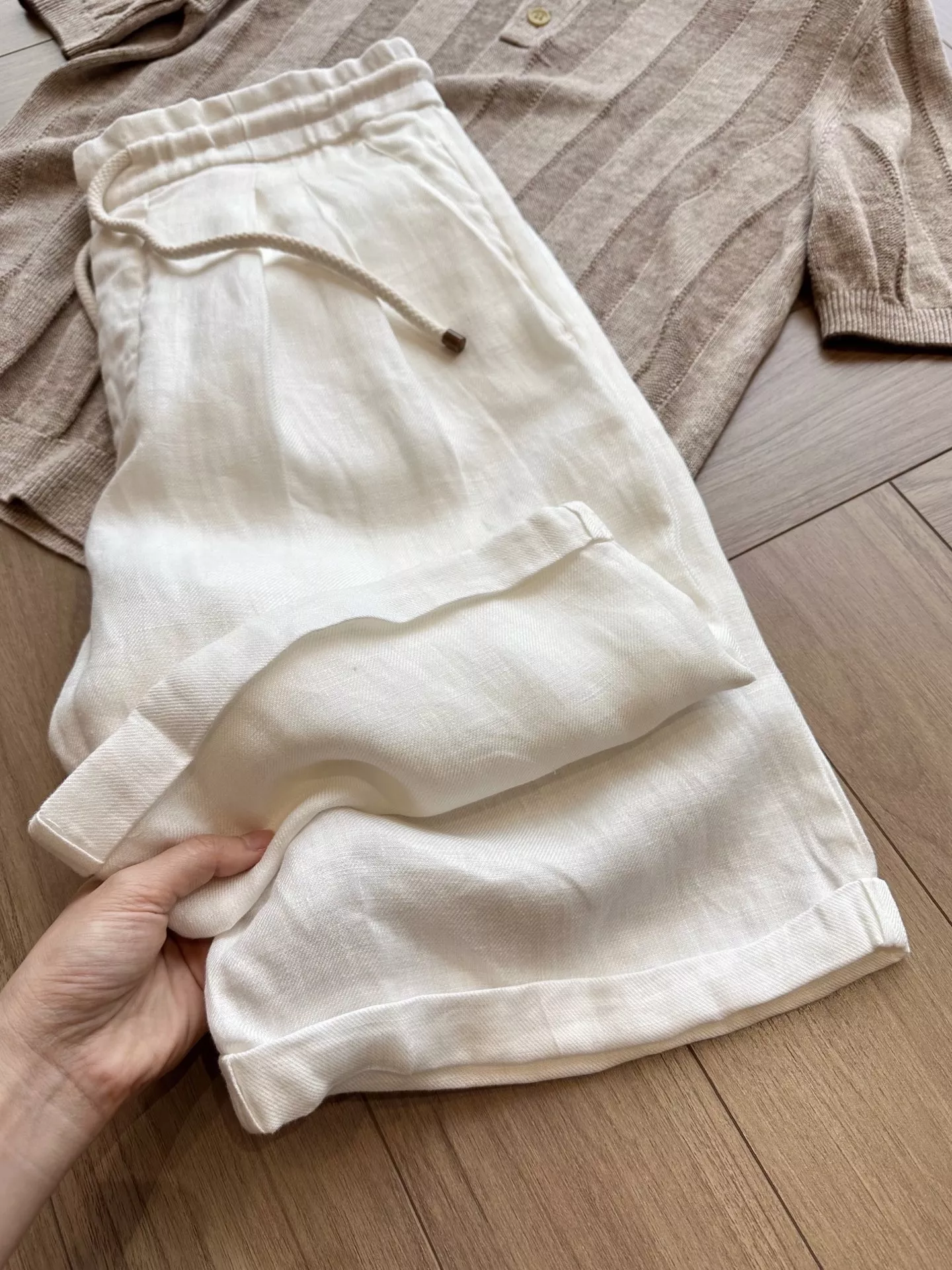 브루넬로쿠치넬리 프렌치 린넨 버뮤다 쇼츠 상세 이미지 48