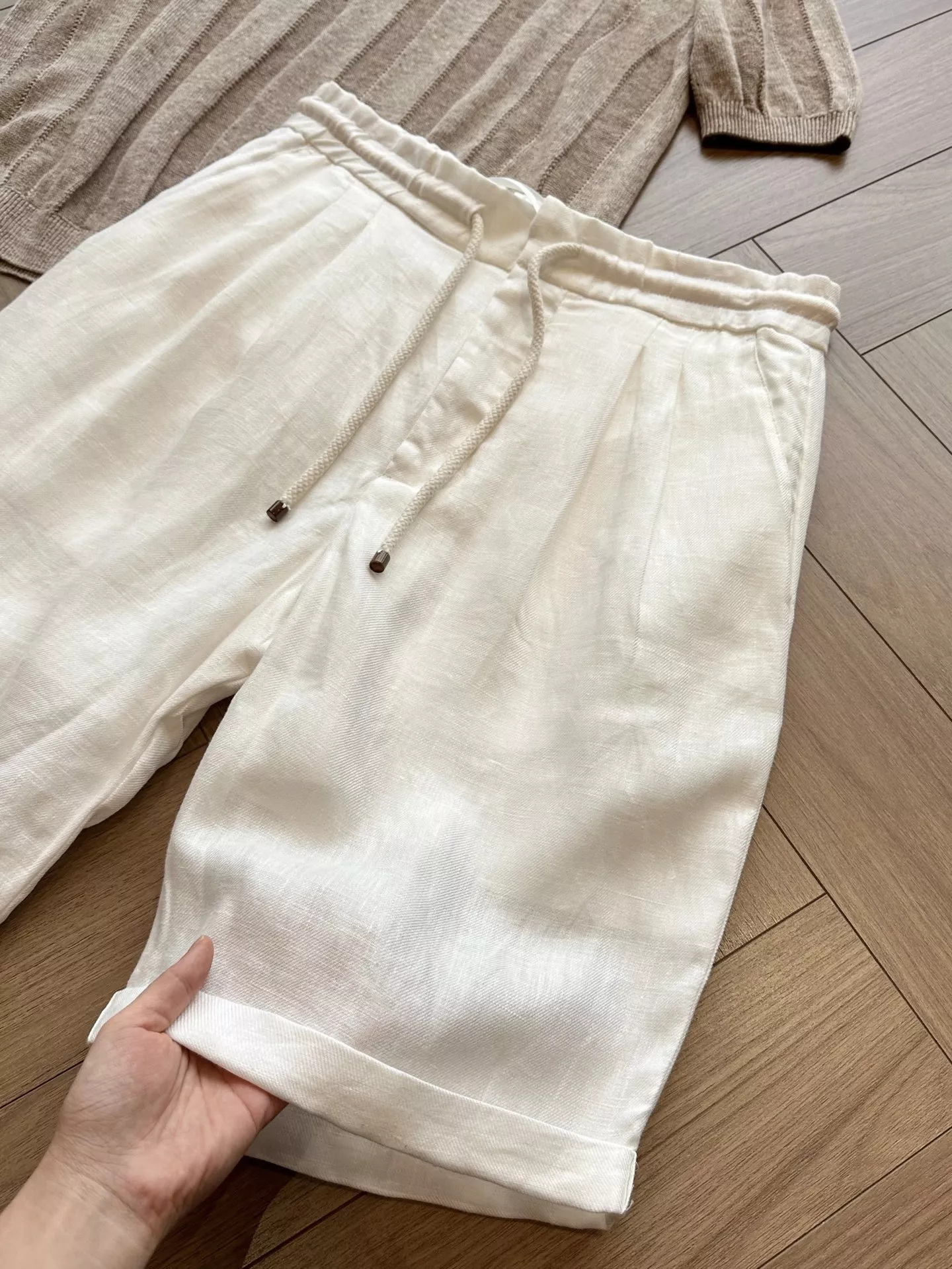 브루넬로쿠치넬리 프렌치 린넨 버뮤다 쇼츠 상세 이미지 30