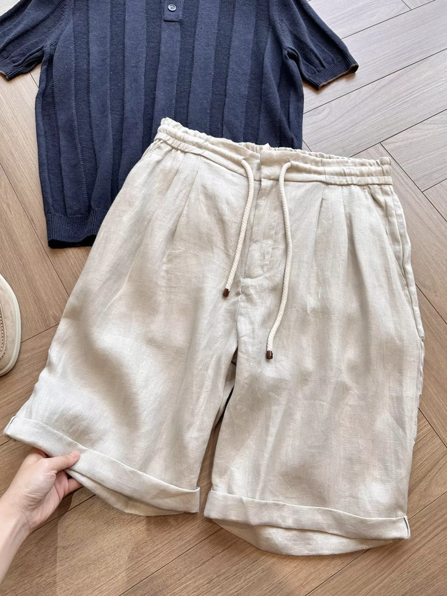 브루넬로쿠치넬리 프렌치 린넨 버뮤다 쇼츠 상세 이미지 84