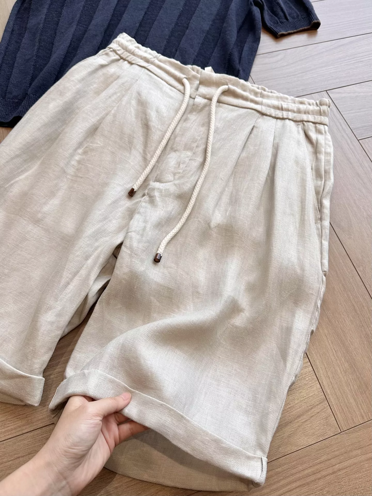 브루넬로쿠치넬리 프렌치 린넨 버뮤다 쇼츠 상세 이미지 86