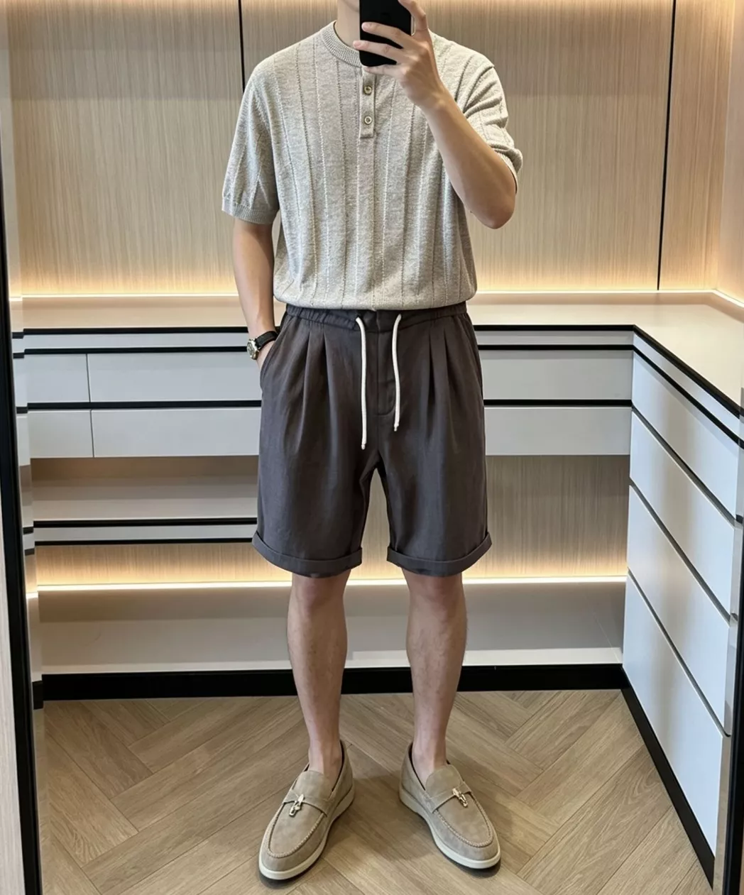 브루넬로쿠치넬리 프렌치 린넨 버뮤다 쇼츠 상세 이미지 102