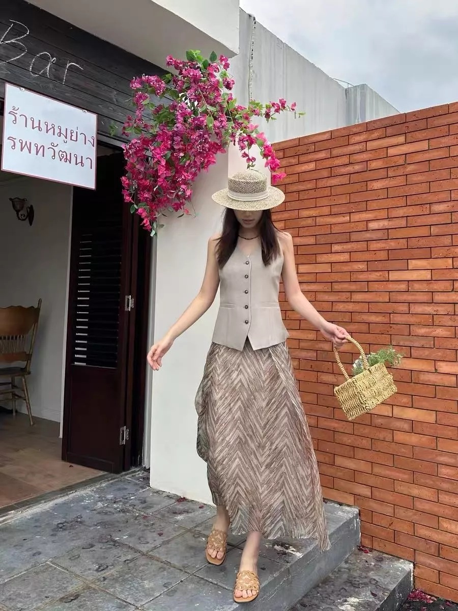 브루넬로쿠치넬리 실크 오간자 플레어 스커트 상세 이미지 104