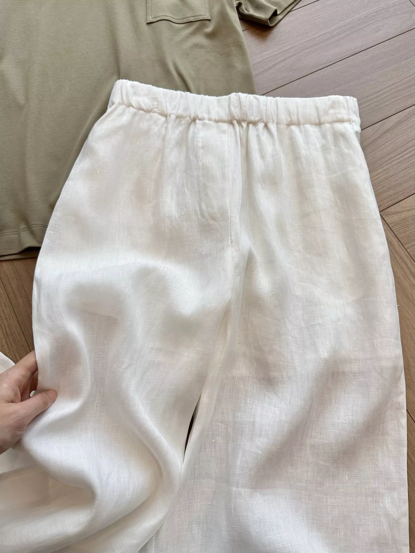로로피아나 발레리오 퓨어 린넨 와이드 팬츠 상세 이미지 30