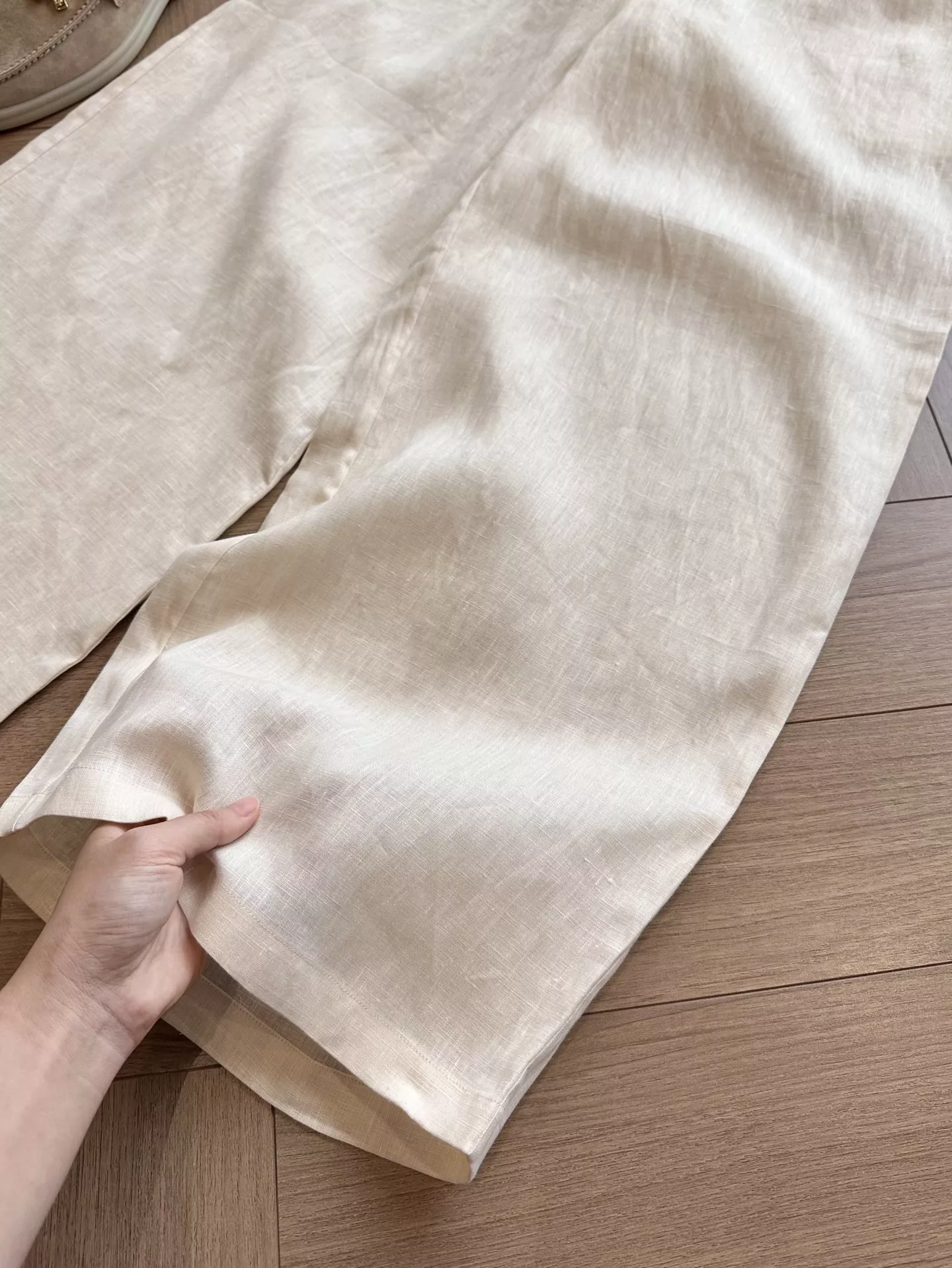 로로피아나 발레리오 퓨어 린넨 와이드 팬츠 상세 이미지 92