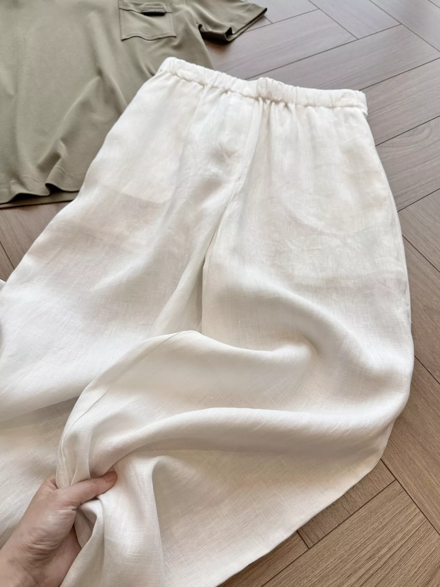 로로피아나 발레리오 퓨어 린넨 와이드 팬츠 상세 이미지 36