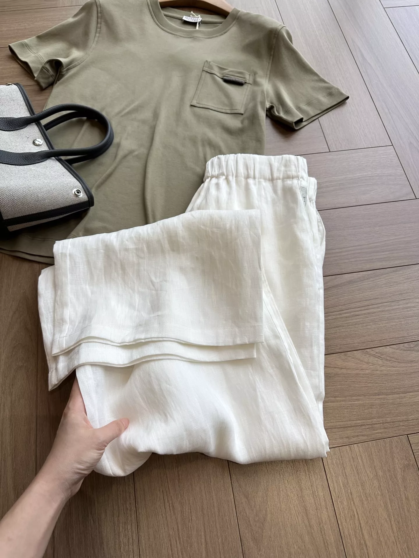 로로피아나 발레리오 퓨어 린넨 와이드 팬츠 상세 이미지 41