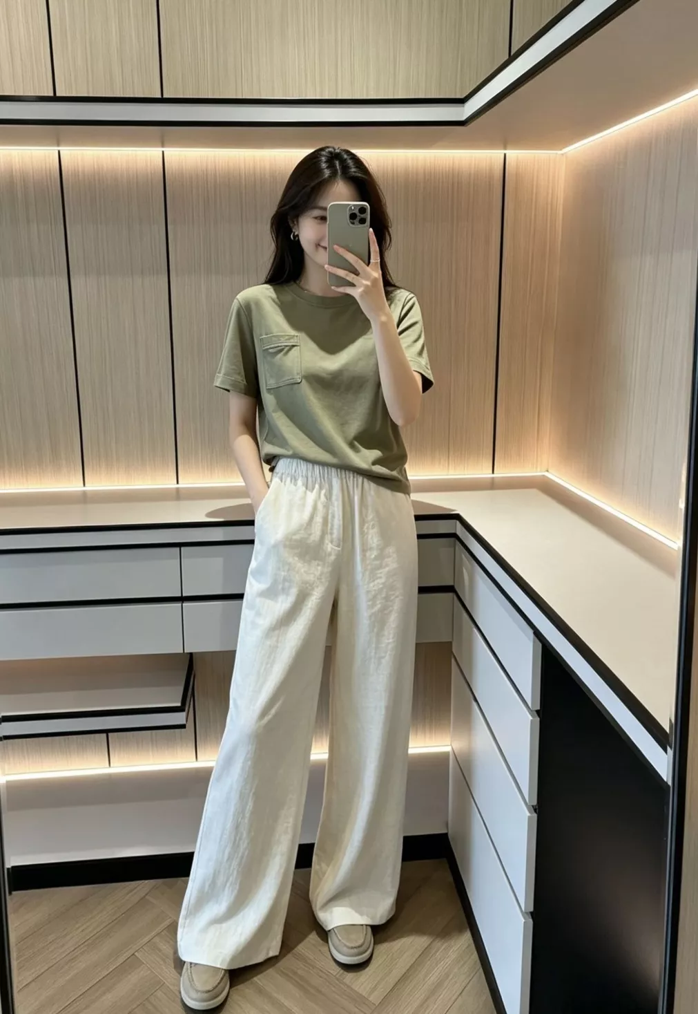 로로피아나 발레리오 퓨어 린넨 와이드 팬츠 상세 이미지 97