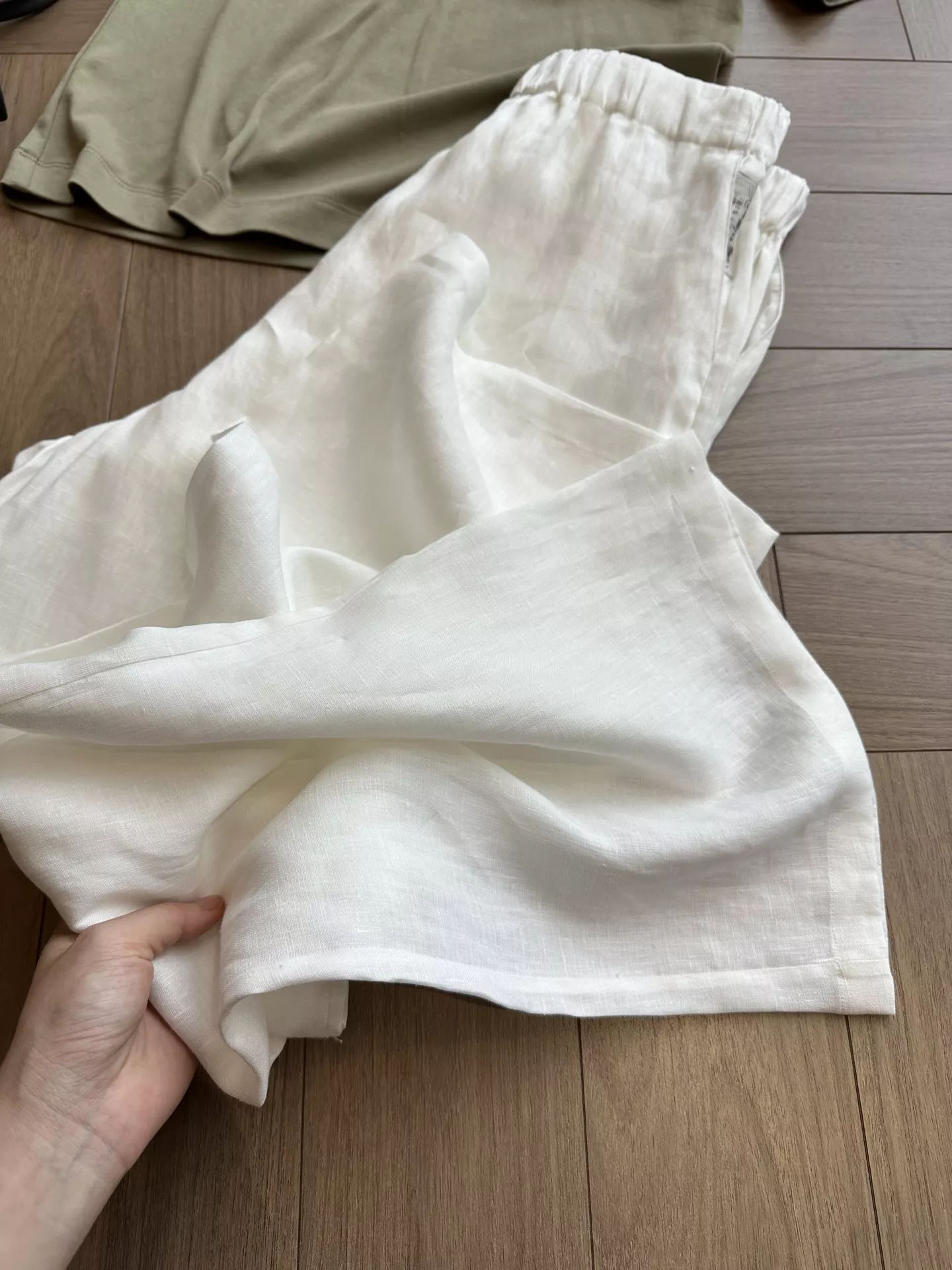 로로피아나 발레리오 퓨어 린넨 와이드 팬츠 상세 이미지 46