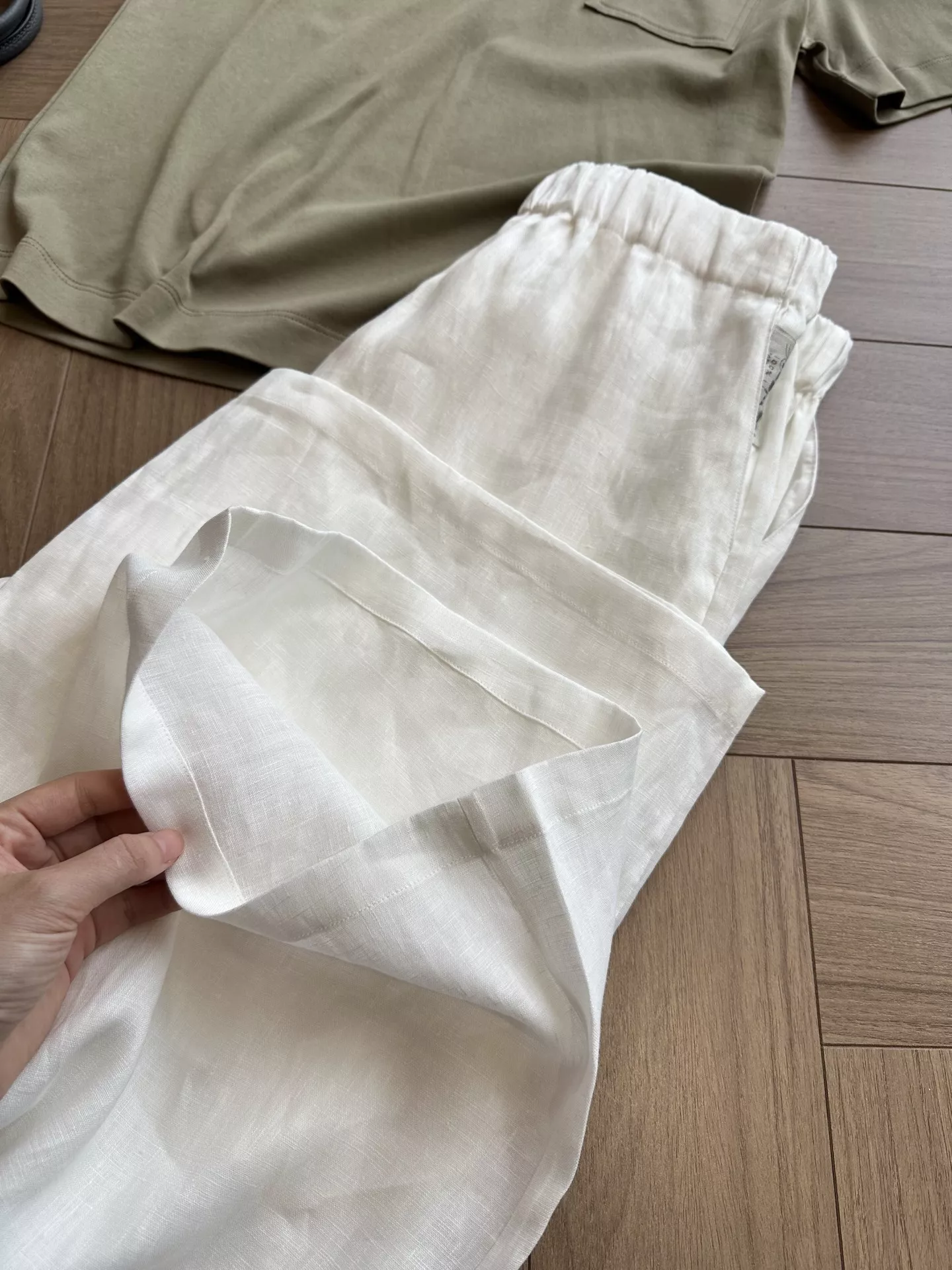 로로피아나 발레리오 퓨어 린넨 와이드 팬츠 상세 이미지 47