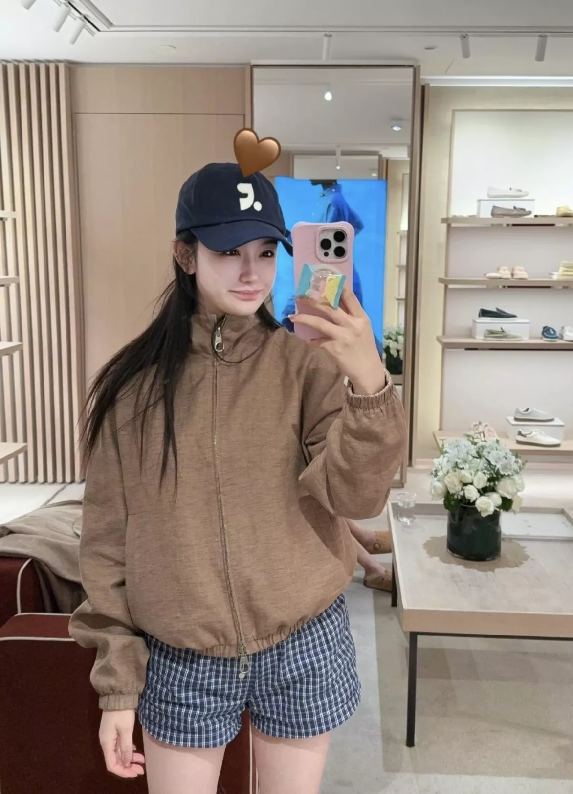 로로피아나 양면 착용 린넨 봄버 아우터 상세 이미지 75