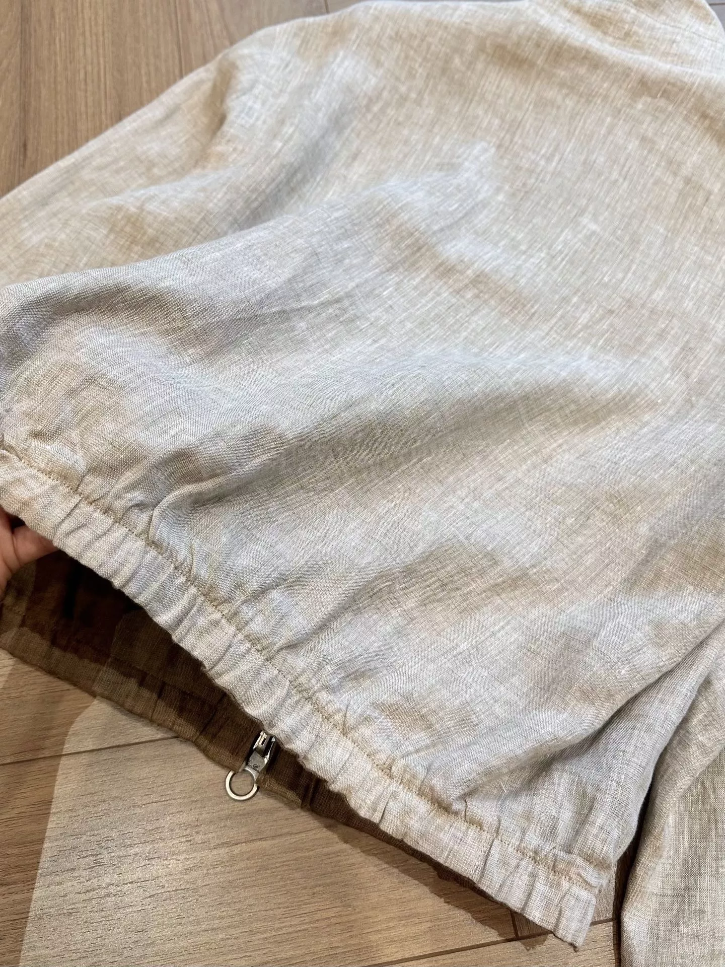 로로피아나 양면 착용 린넨 봄버 아우터 상세 이미지 50