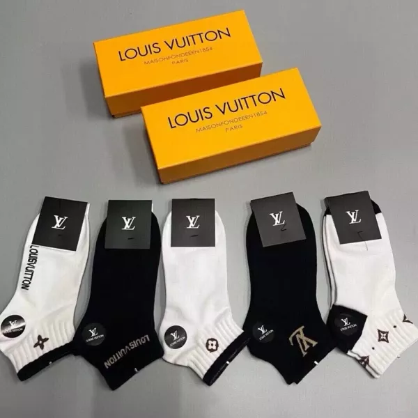 루이비통 로고 자카드 코튼 삭스 세트