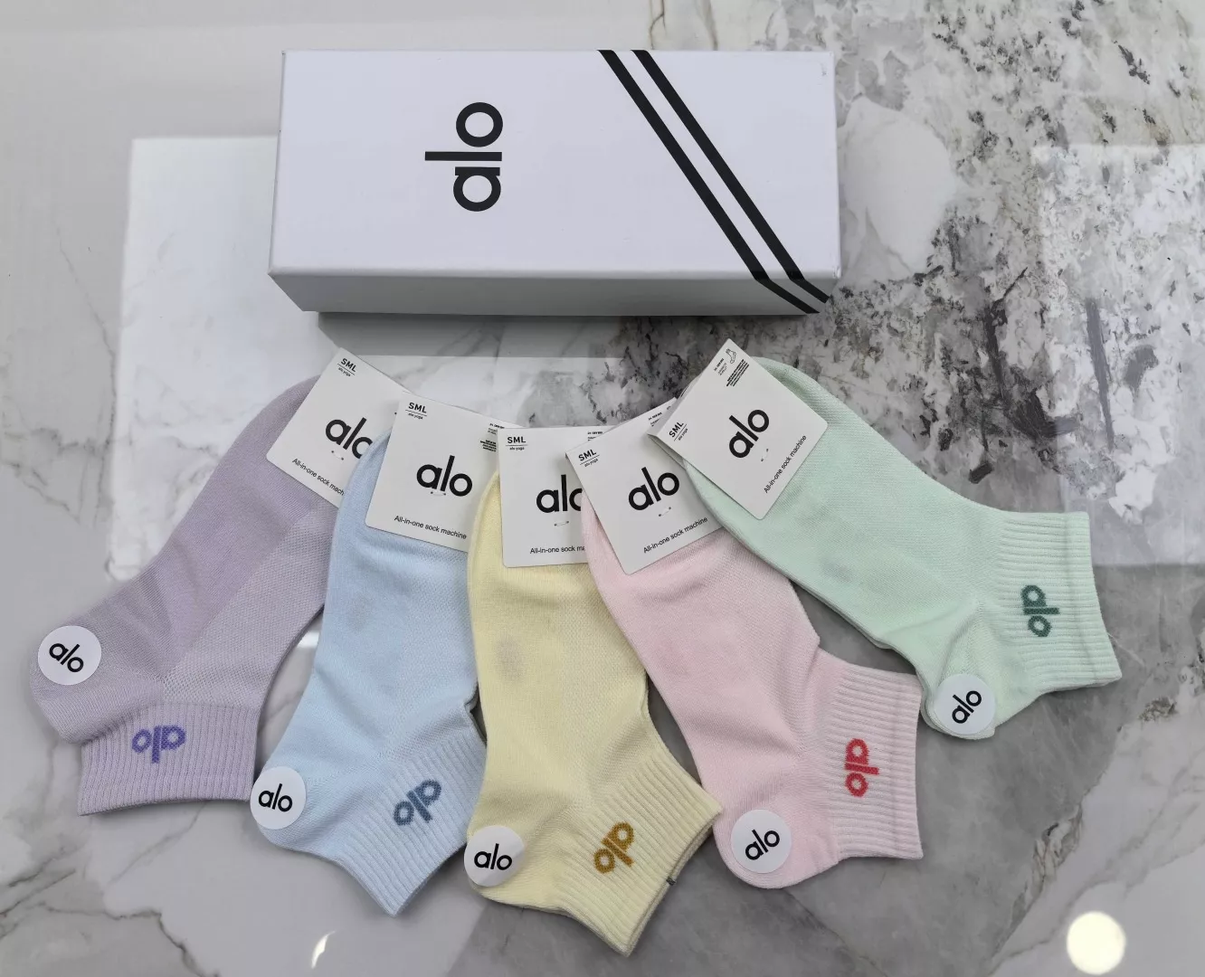 알로 중단기장 골지 양말 세트 상세 이미지 5