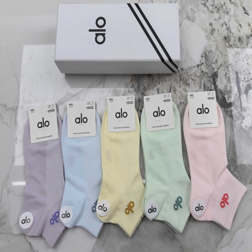 알로 중단기장 골지 양말 세트