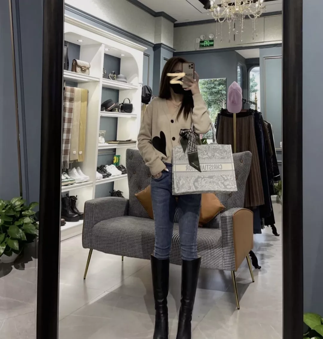 디올 그레이 타이거 자수 북 스타일 백 상세 이미지 48