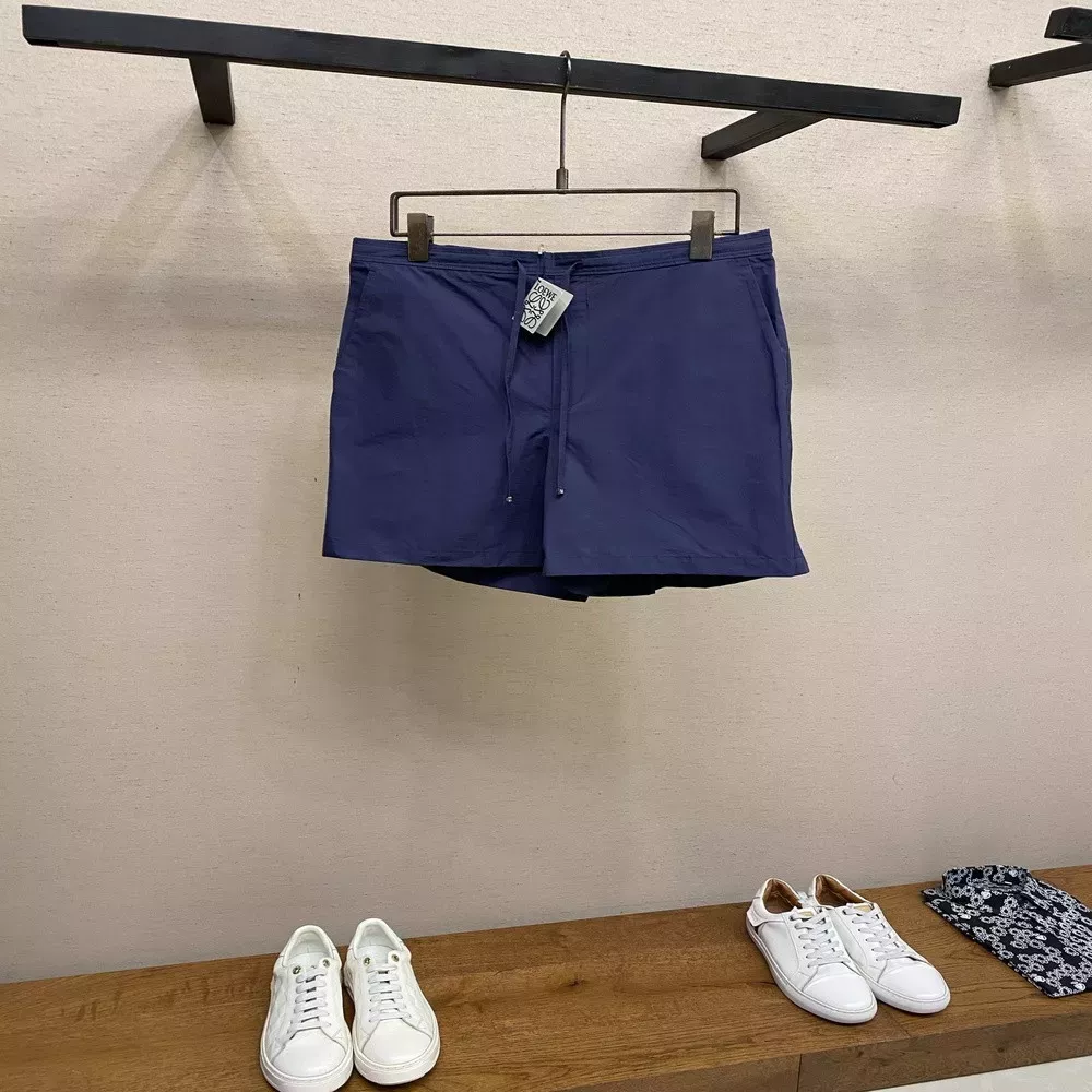 로에베 포켓 자수 밴딩 쇼츠