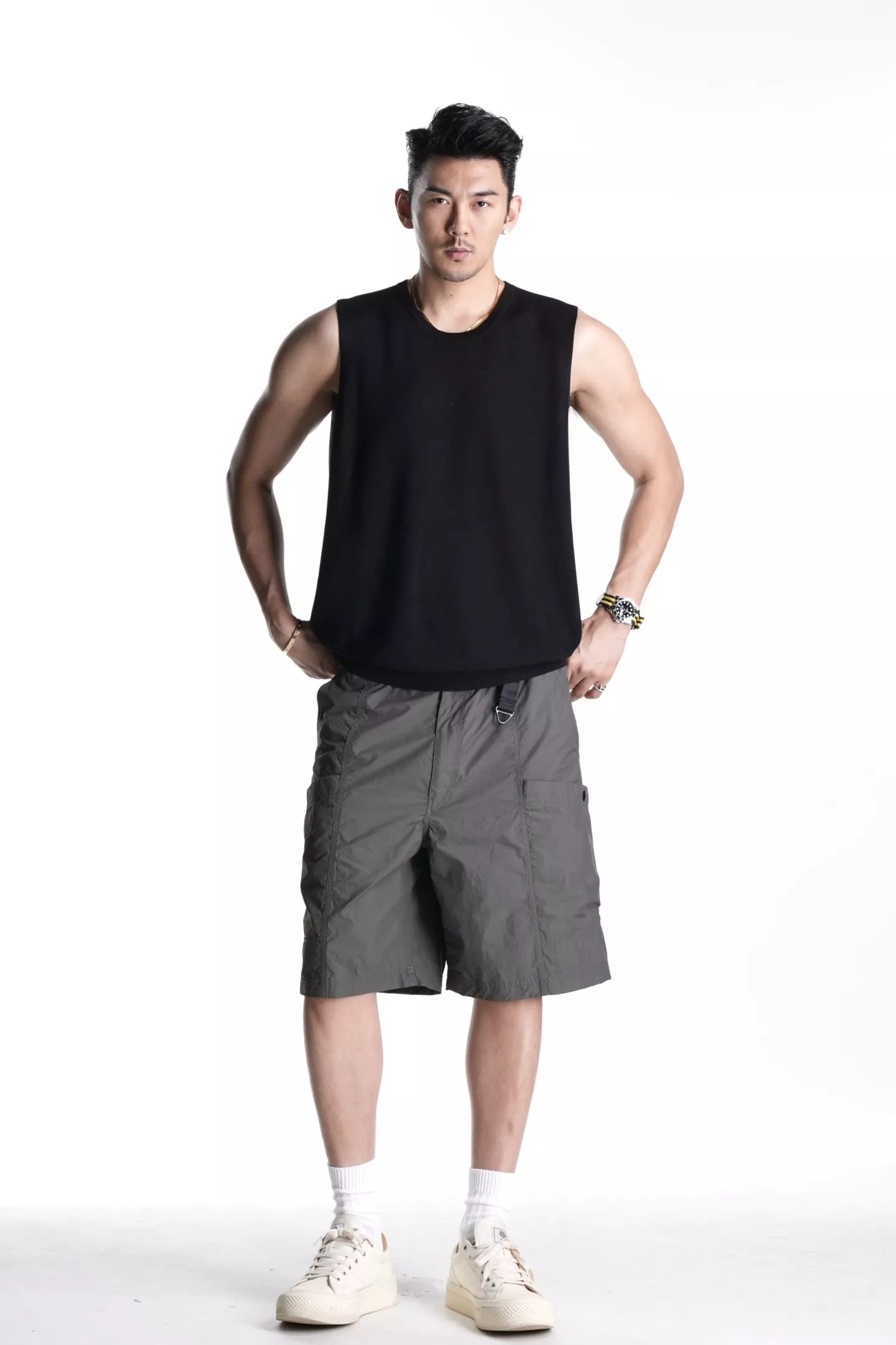 꼼데가르송 루즈핏 공용 카고 반바지 상세 이미지 11