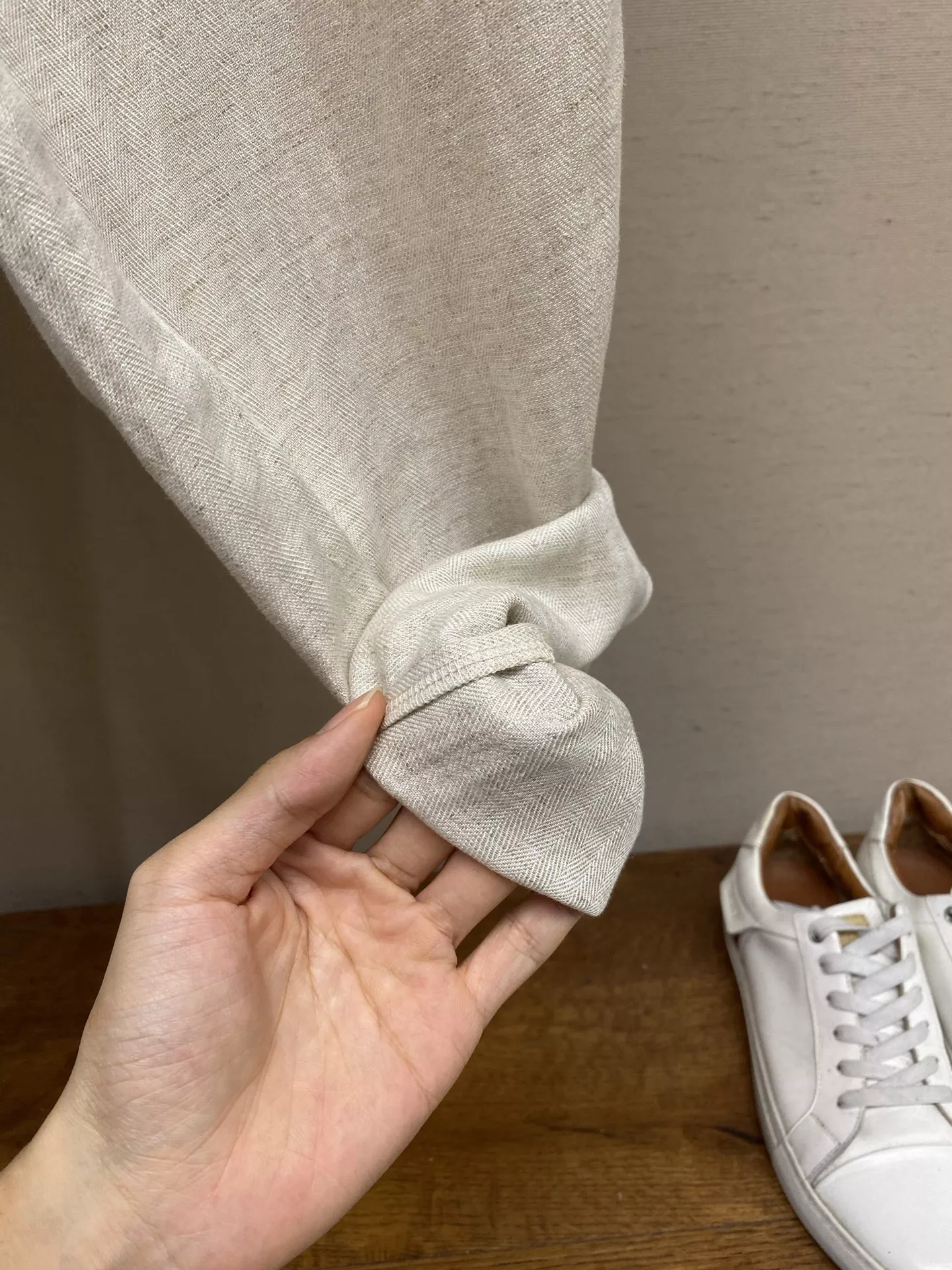 제냐 린넨 라이오셀 혼방 와이드 팬츠 상세 이미지 6