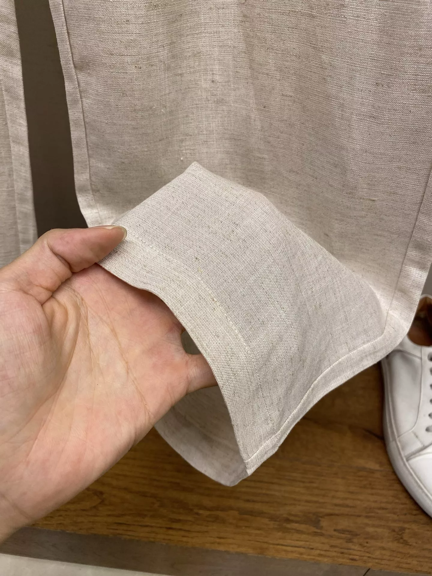 로로피아나 린넨 스타일 밴딩 팬츠 상세 이미지 7