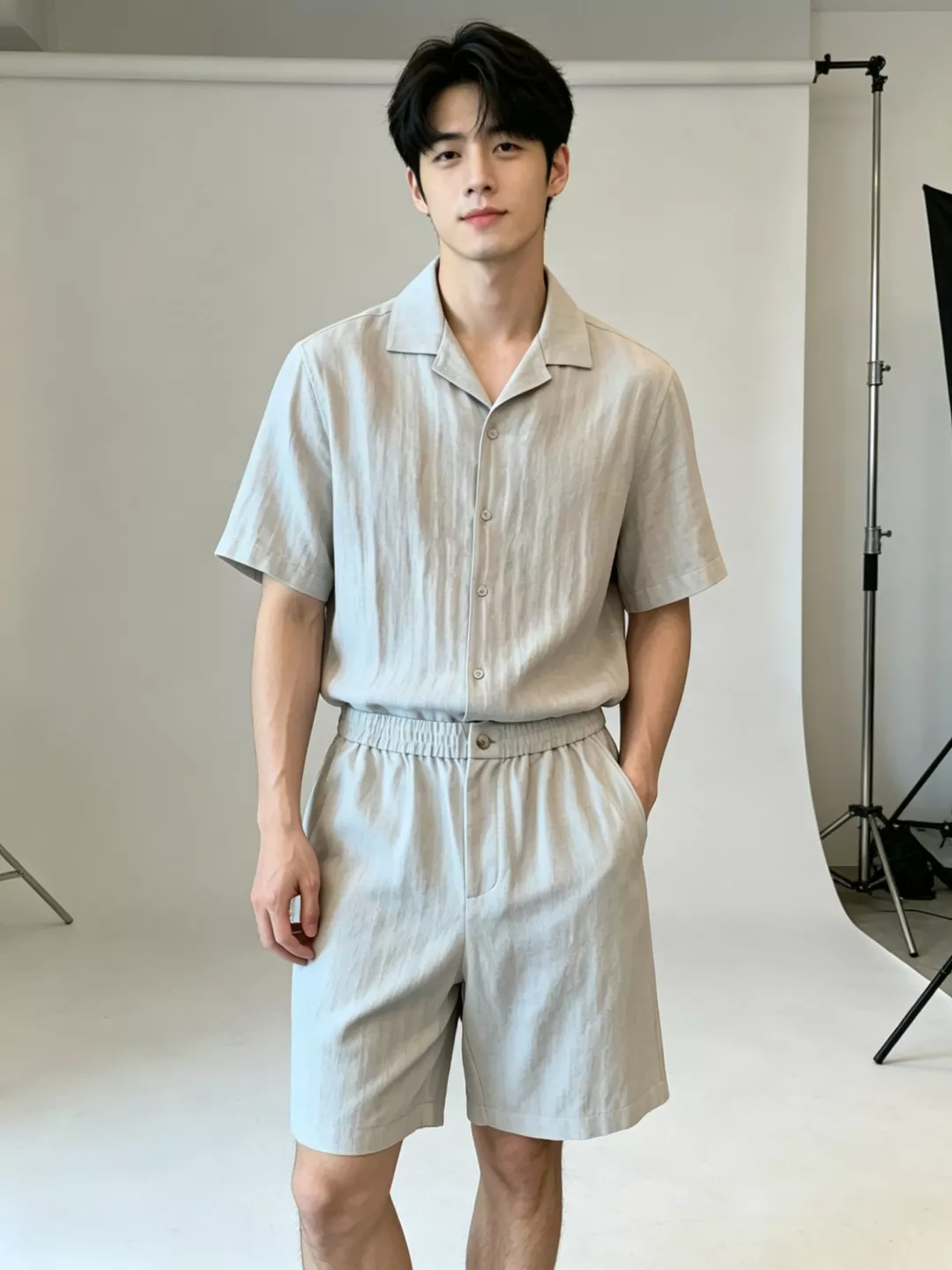 브루넬로쿠치넬리 린넨 코튼 헤링본 쇼츠 상세 이미지 11