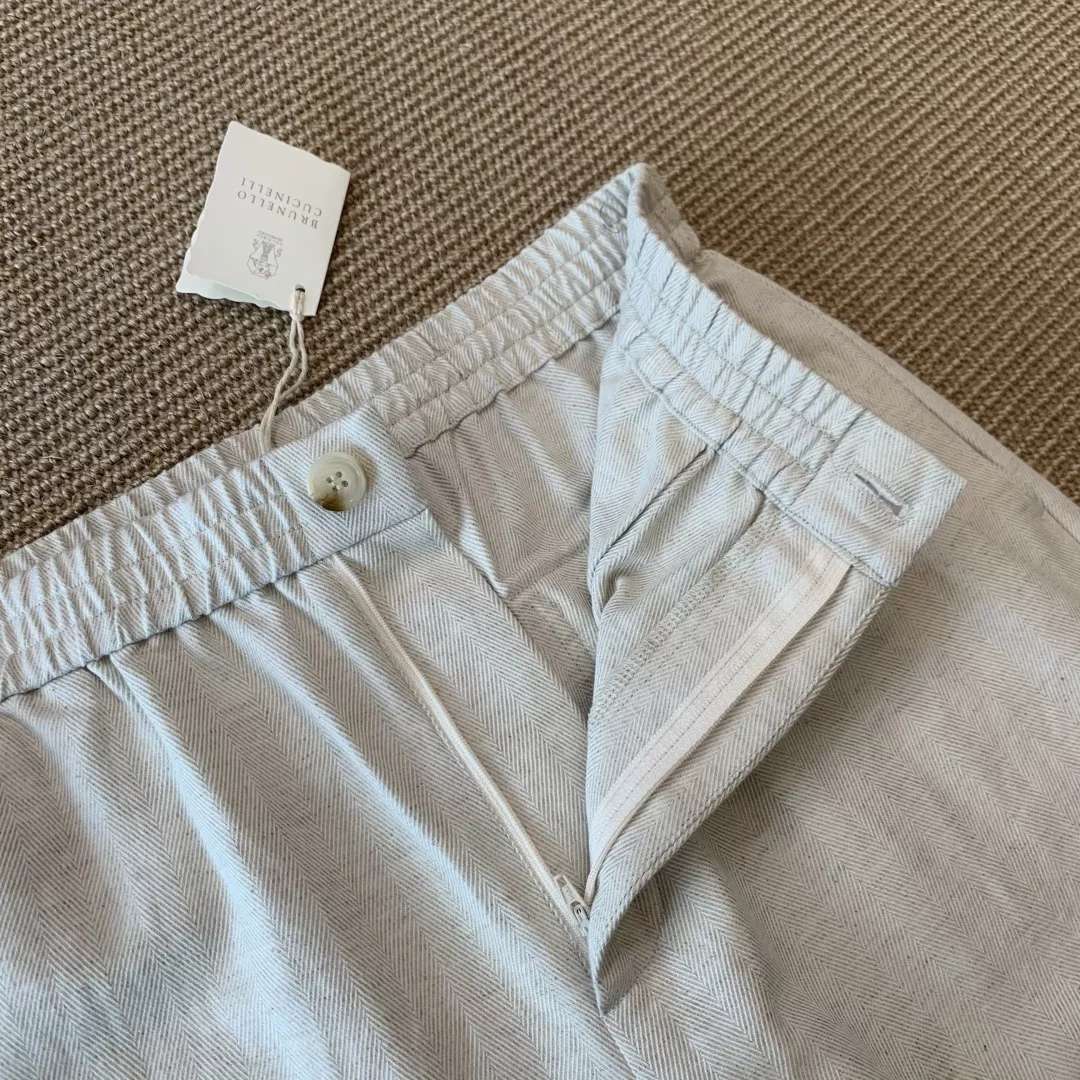 브루넬로쿠치넬리 린넨 코튼 헤링본 쇼츠 상세 이미지 6