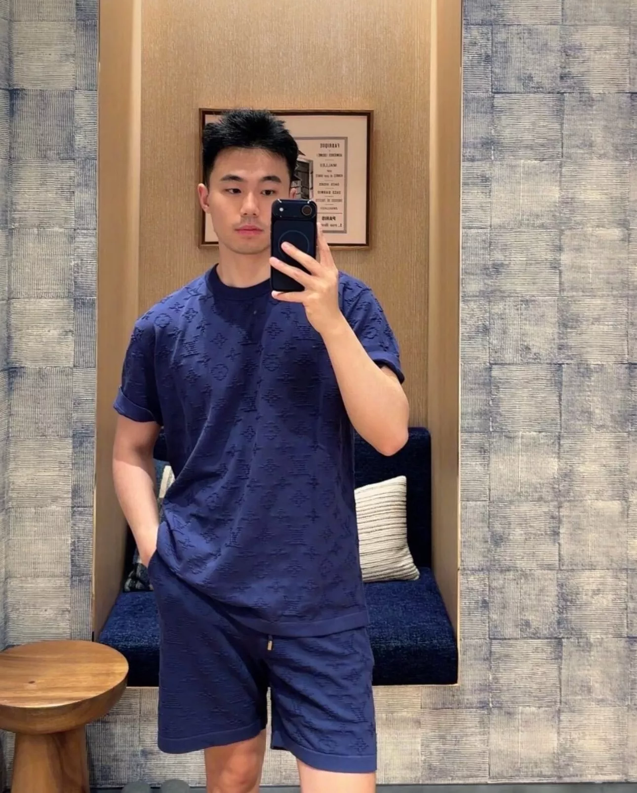 루이비통 모노그램 포인트 코튼 쇼츠 상세 이미지 15