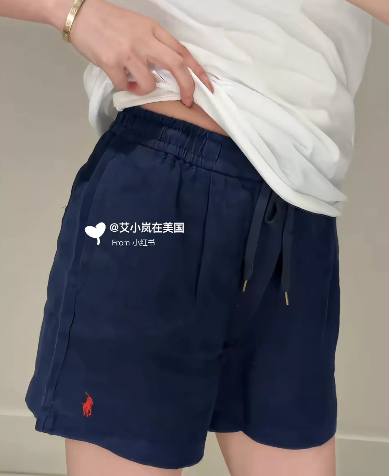 랄프로렌 리넨 자수 밴딩 반바지 상세 이미지 19