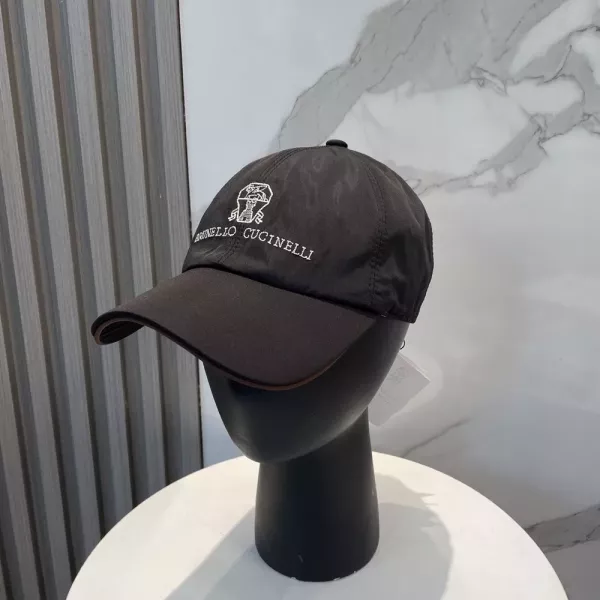 브루넬로쿠치넬리 로고 포인트 베이스볼 캡