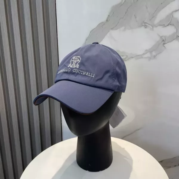 브루넬로쿠치넬리 로고 포인트 베이스볼 캡