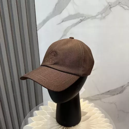 브루넬로쿠치넬리 헤링본 패턴 베이스볼 캡
