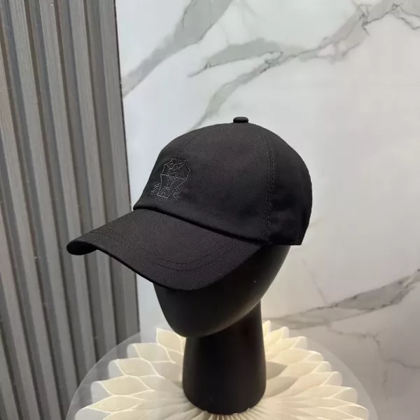 브루넬로쿠치넬리 헤링본 포인트 베이스볼 모자