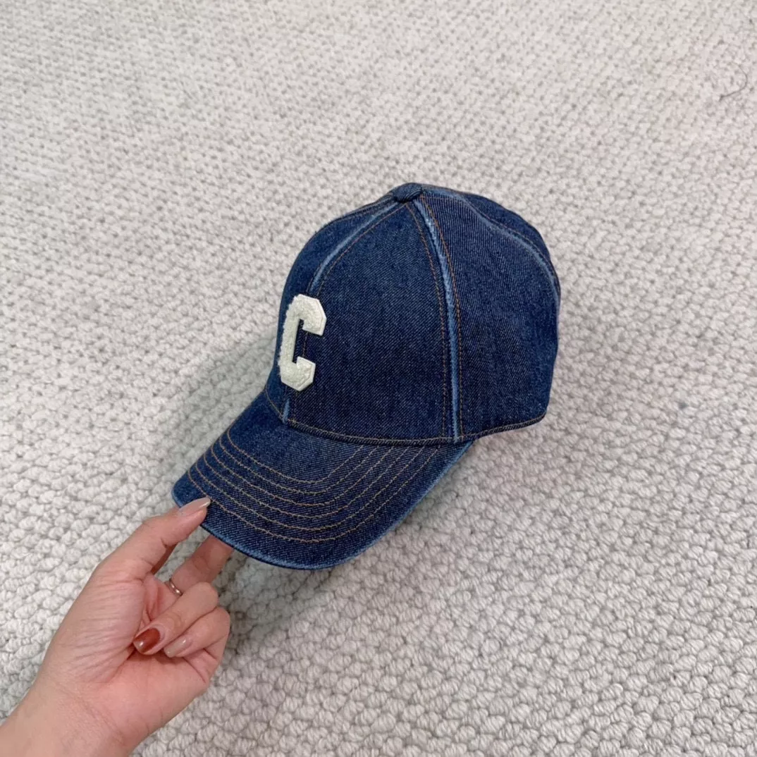 셀린느 데님 블루 빈티지 무드 캡 상세 이미지 3