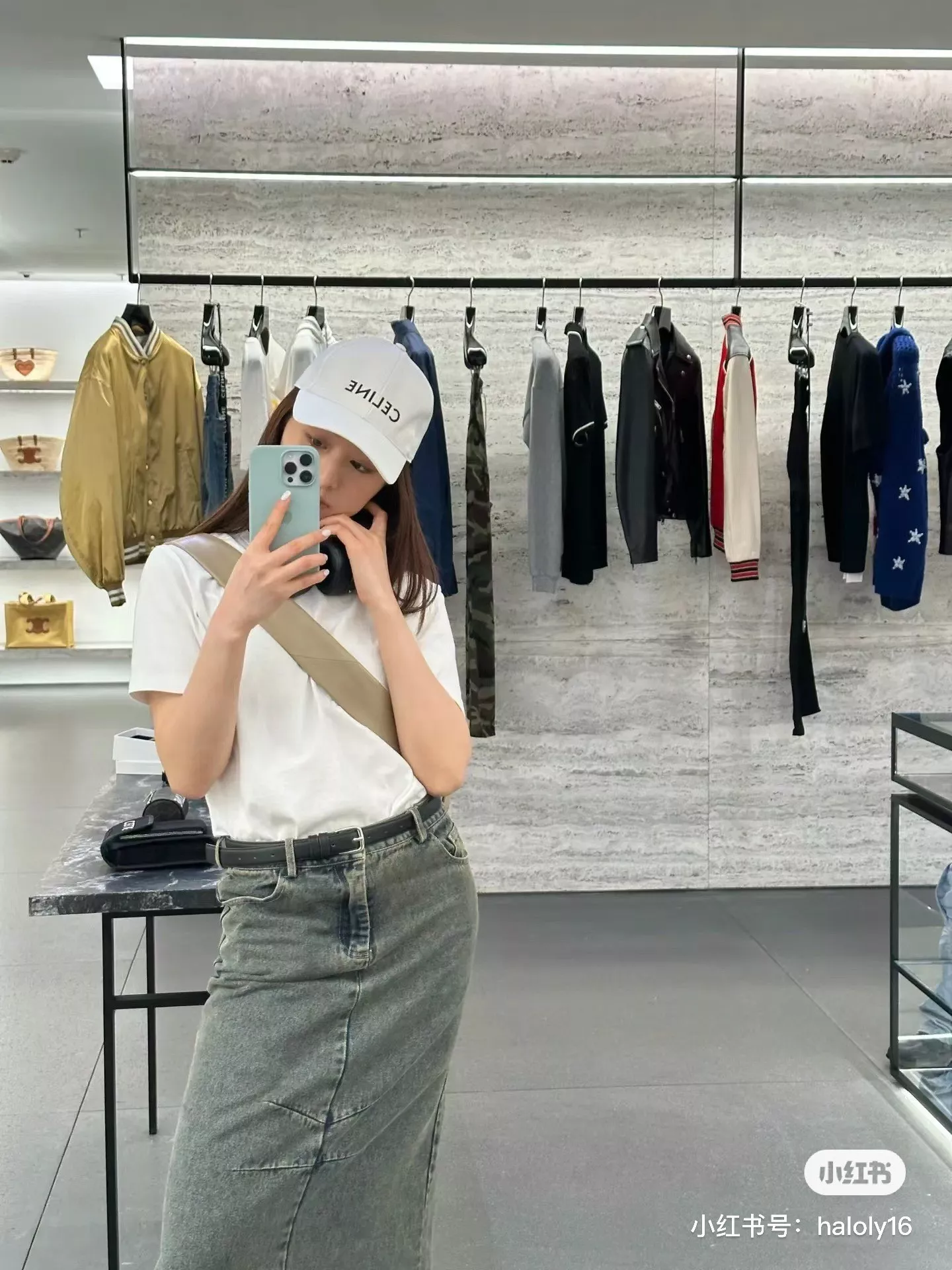셀린느 C 로고 포인트 베이스볼 캡 상세 이미지 8