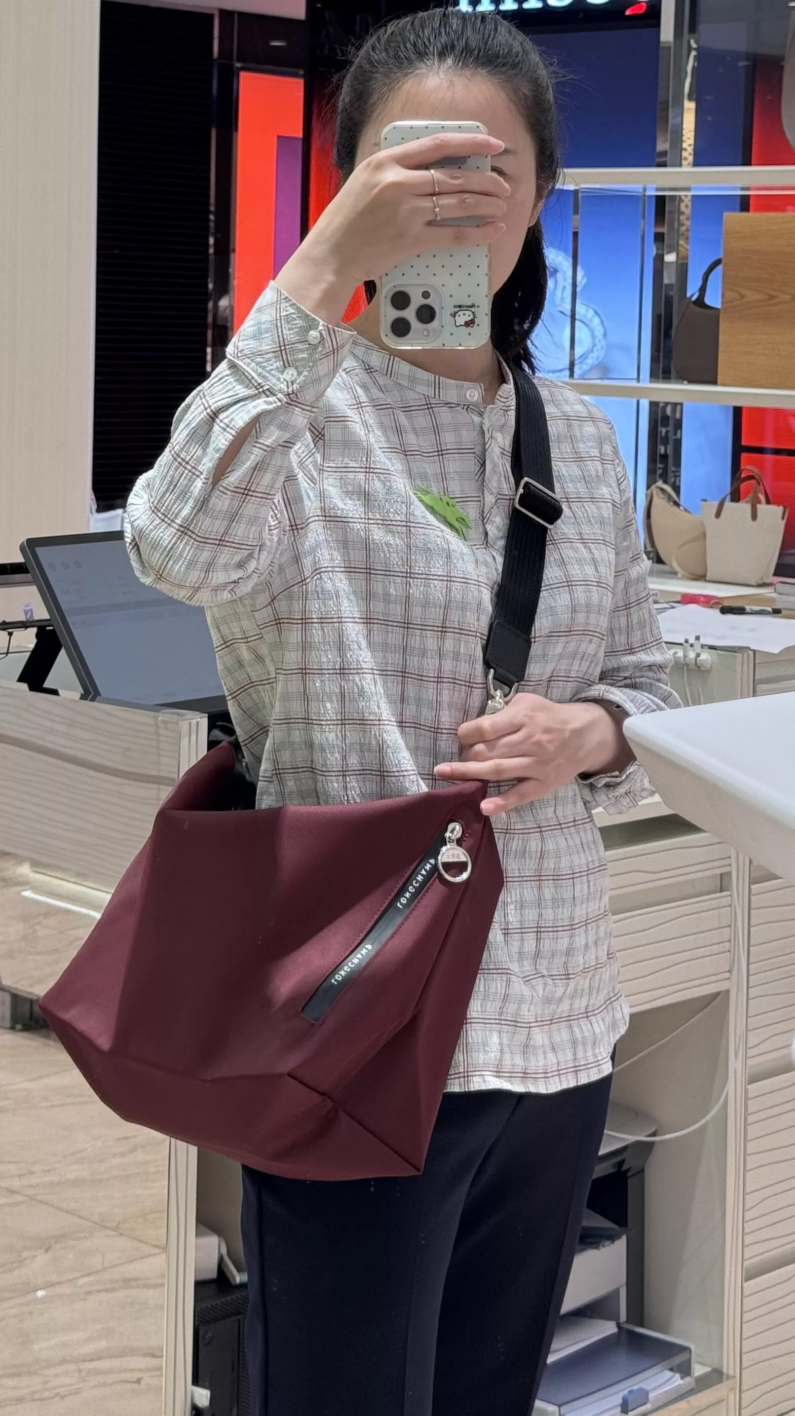 롱샴 에너지 라인 중형 숄더 크로스 가방 상세 이미지 80