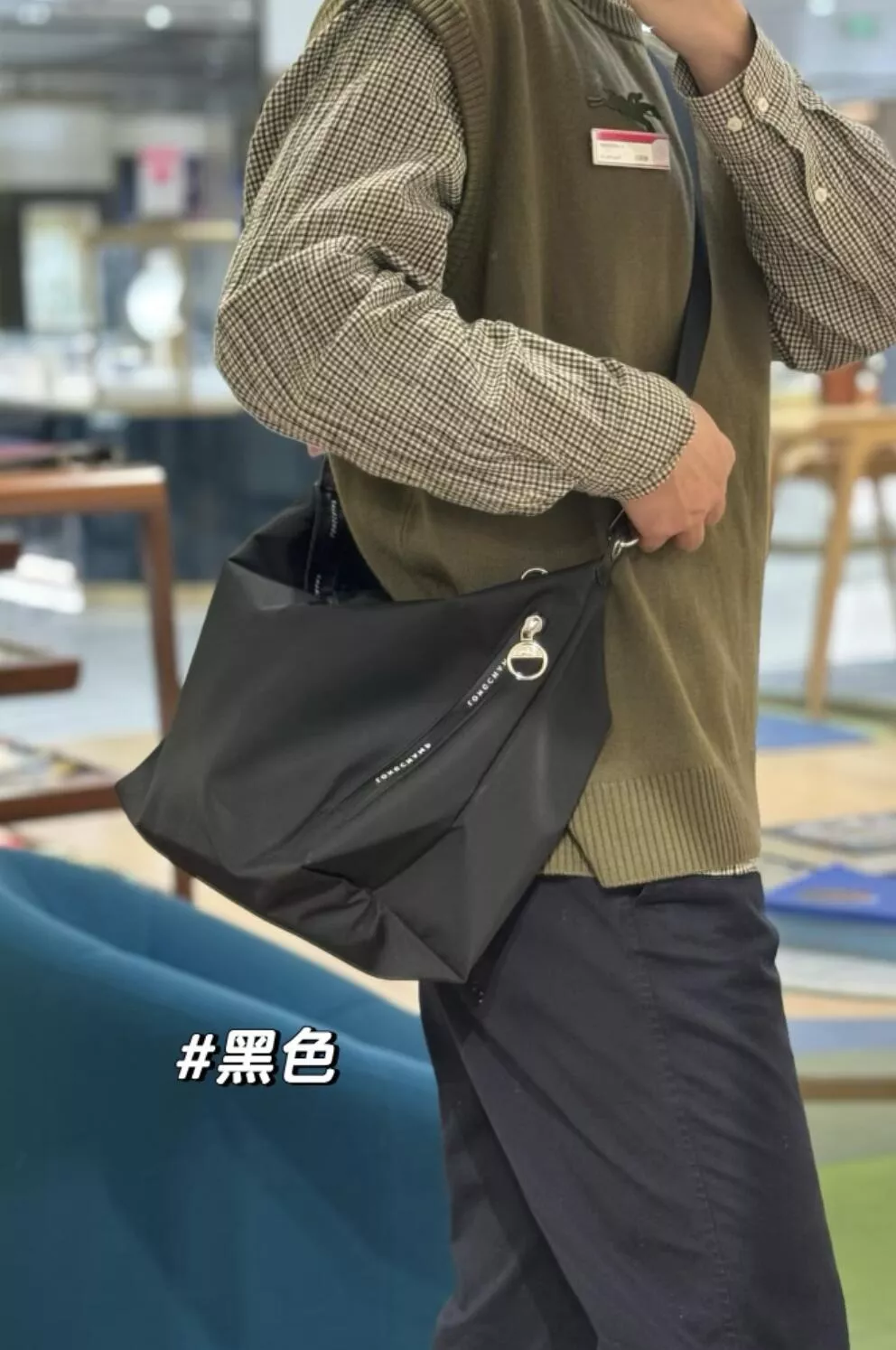 롱샴 에너지 라인 중형 숄더 크로스 가방 상세 이미지 78