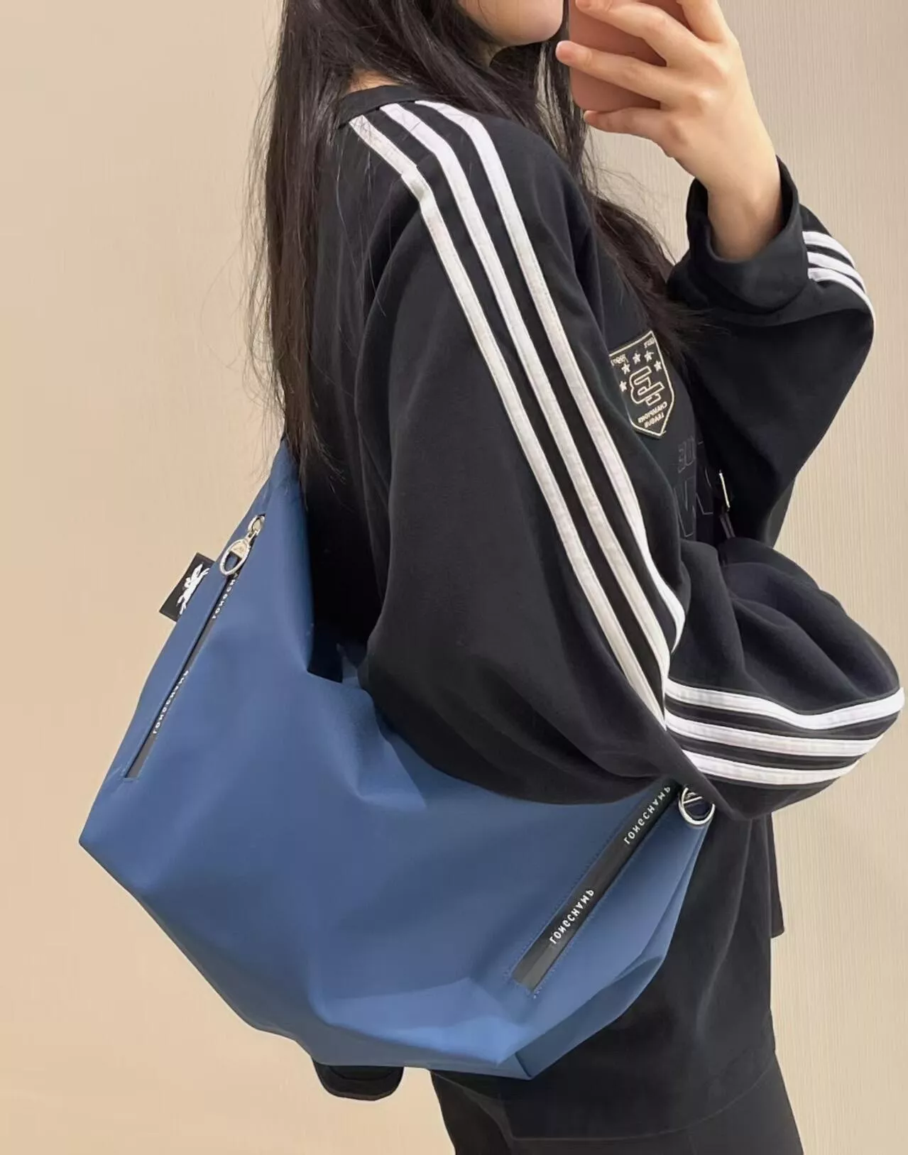 롱샴 에너지 라인 중형 숄더 크로스 가방 상세 이미지 74
