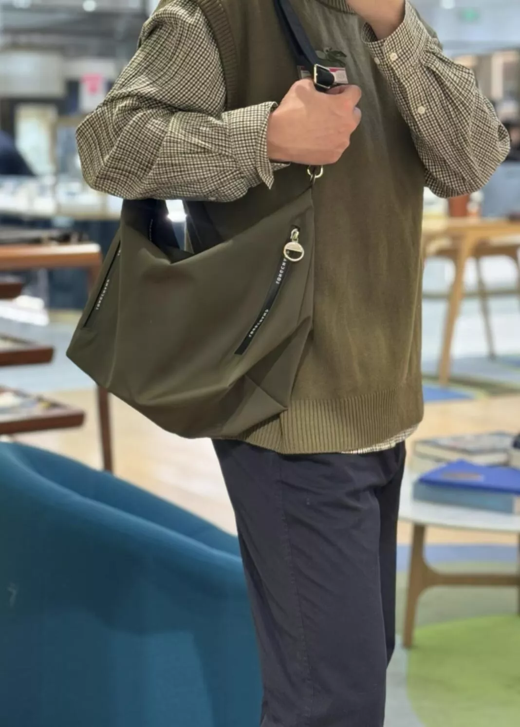 롱샴 에너지 라인 중형 숄더 크로스 가방 상세 이미지 77