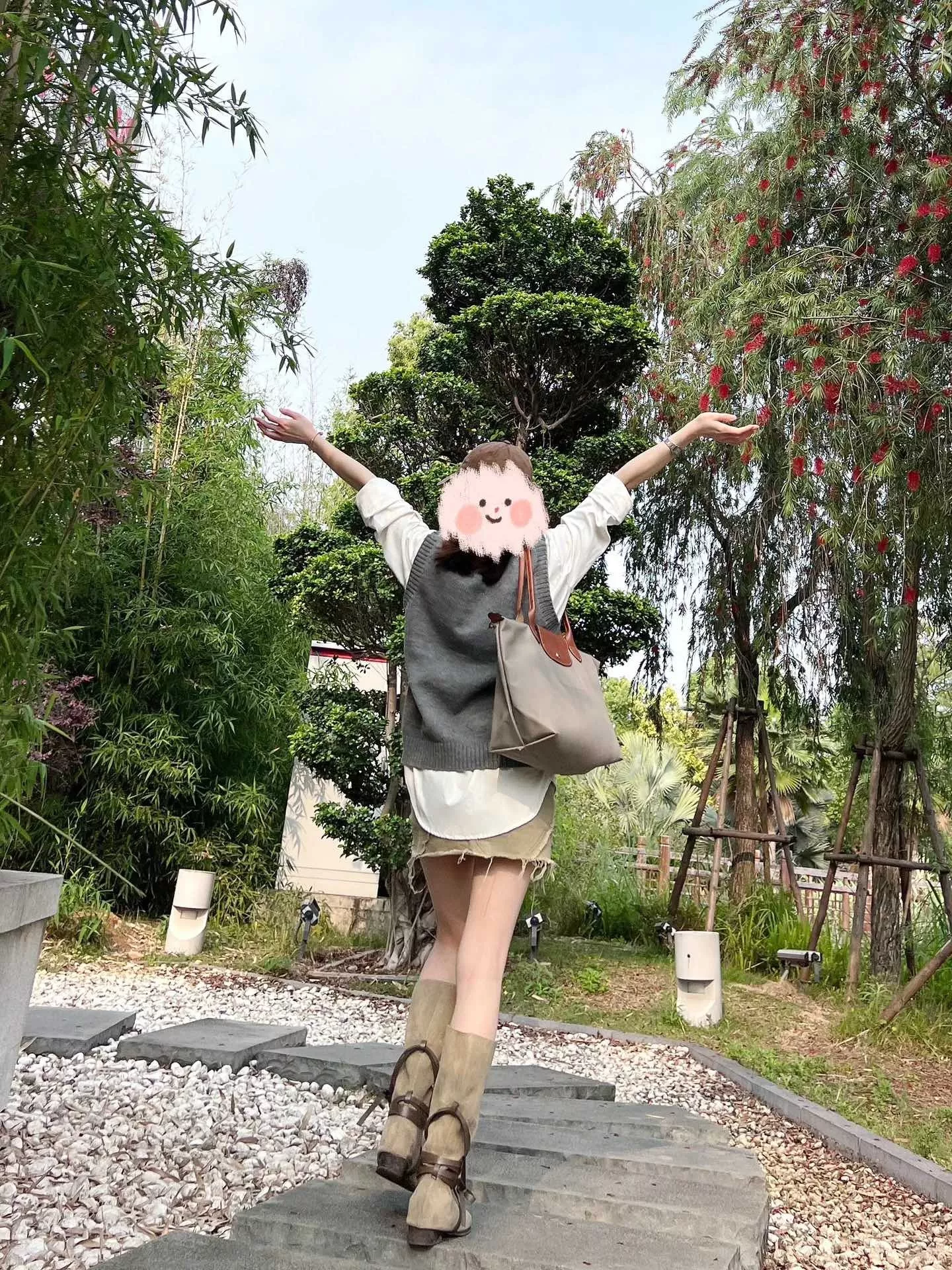 롱샴 르 플리아쥬 그레이 핸들 백 상세 이미지 59