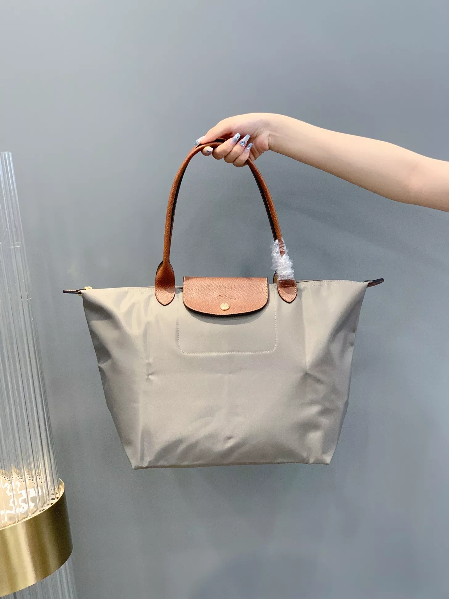 롱샴 르 플리아쥬 그레이 핸들 백 상세 이미지 26