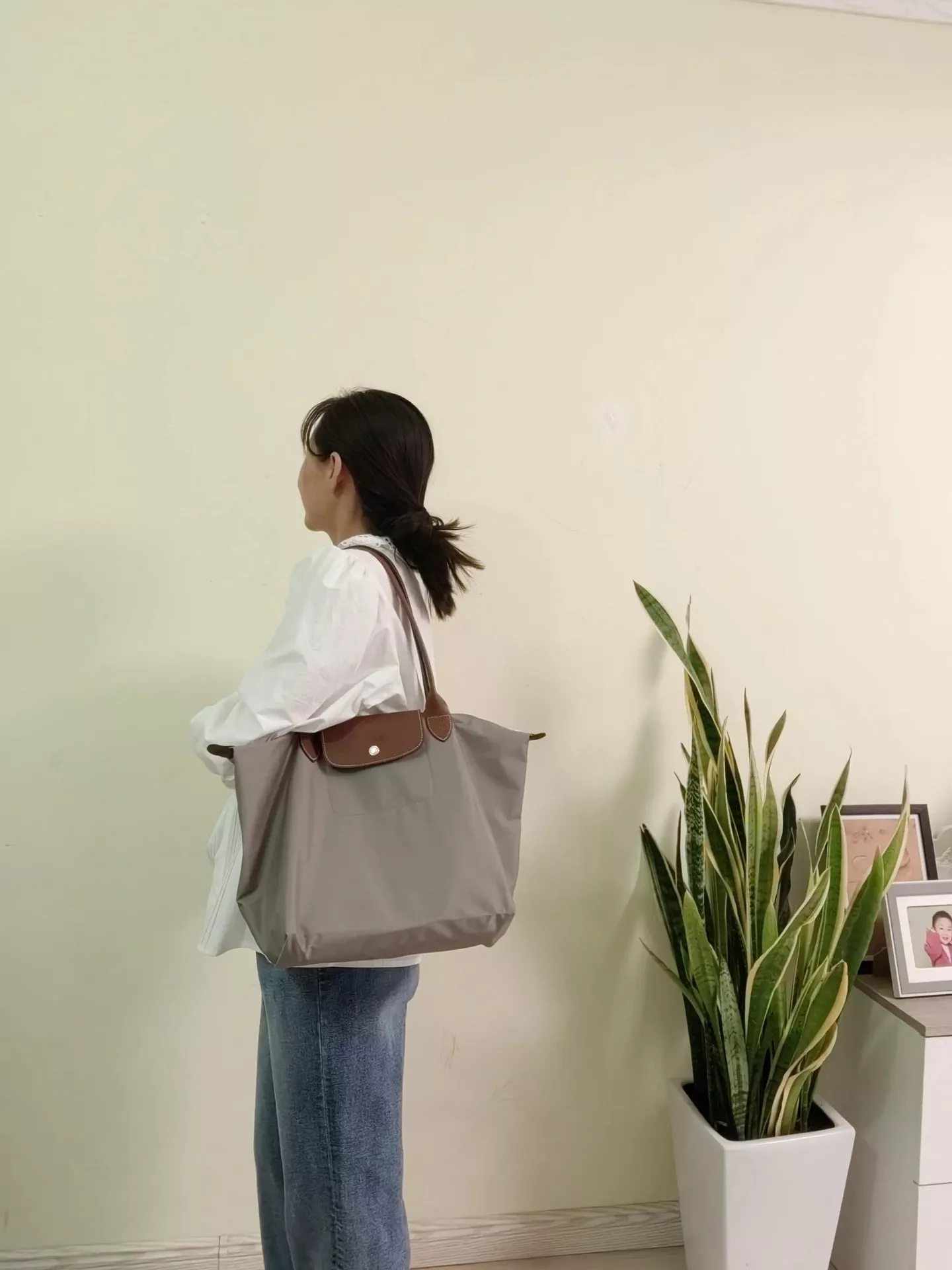 롱샴 르 플리아쥬 그레이 핸들 백 상세 이미지 57