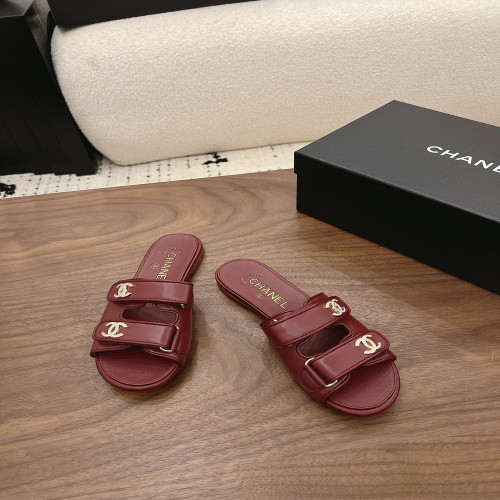 샤넬 더블 씨 큐빅 버클 샌들